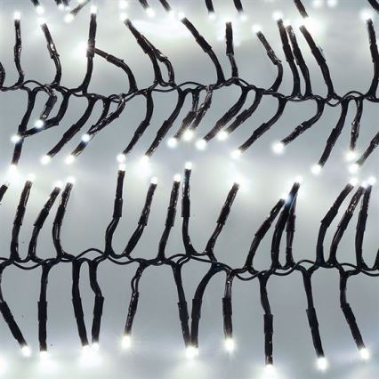LED zunanji niz luči 576xLED/8 funkcij 8m IP44 hladna bela + daljinski upravljalnik