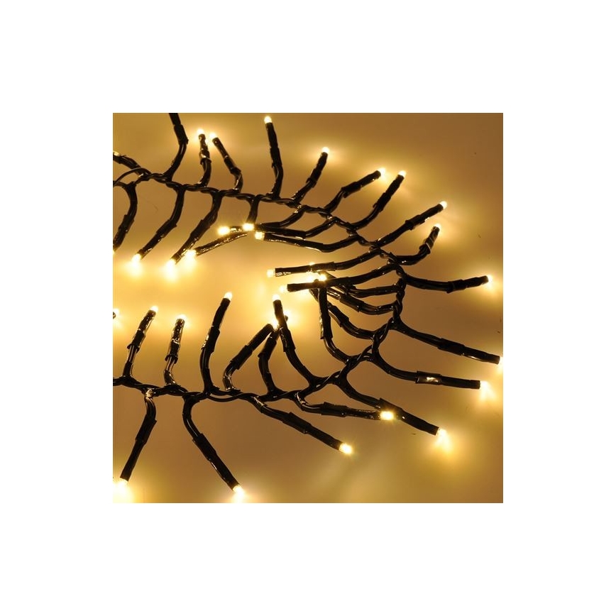 LED Zunanja božična veriga 576xLED/8 funkcij 8m IP44 topla bela + Daljinski upravljalnik