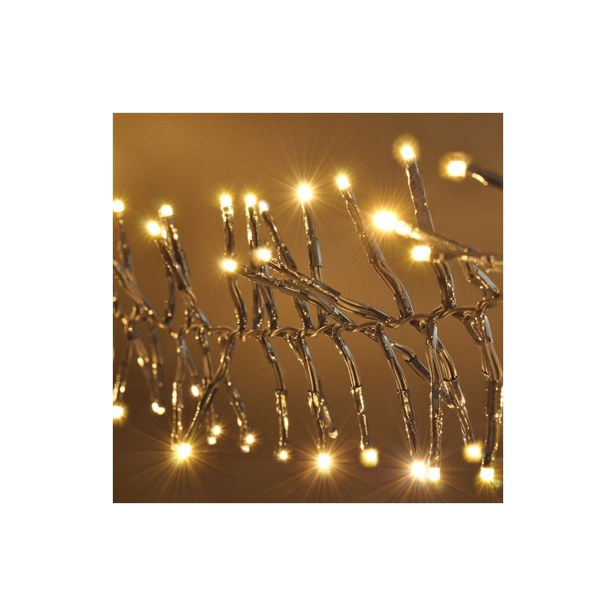 LED Zunanja božična veriga 576xLED/8 funkcij 8m IP44 topla bela + Daljinski upravljalnik