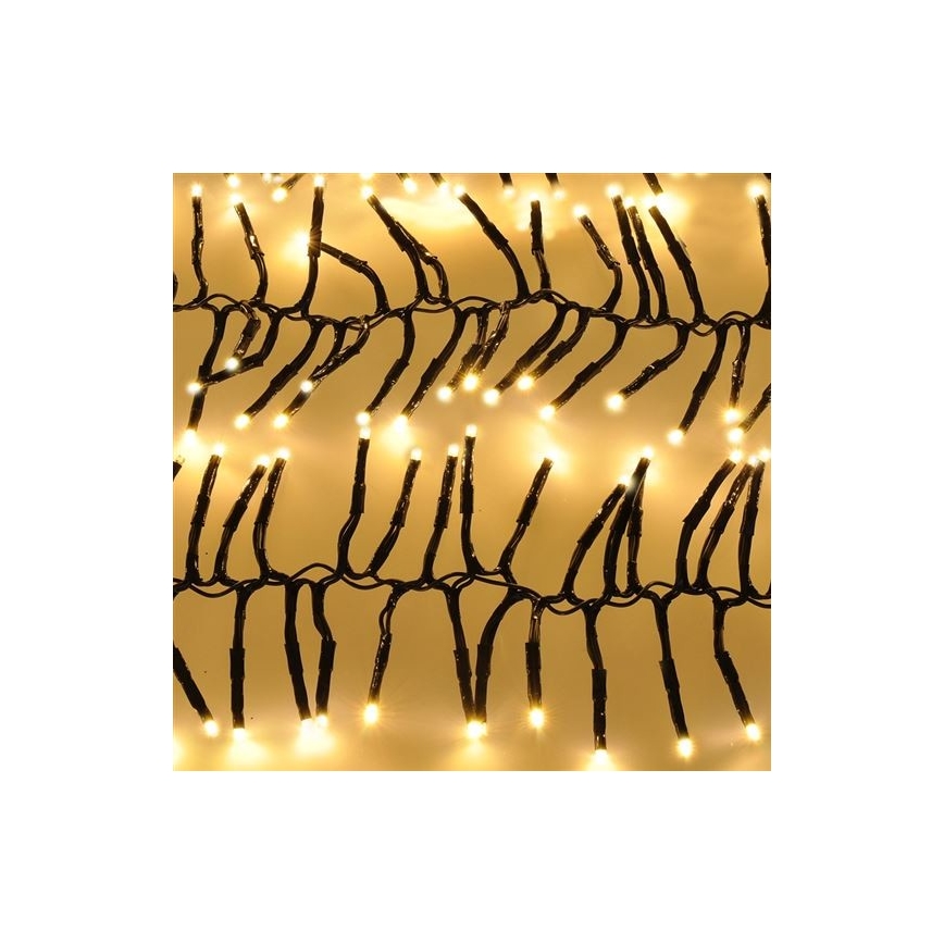 LED Zunanja božična veriga 576xLED/8 funkcij 8m IP44 topla bela + Daljinski upravljalnik