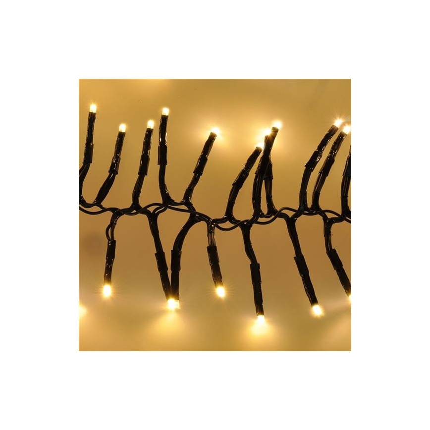 LED Zunanja božična veriga 576xLED/8 funkcij 8m IP44 topla bela + Daljinski upravljalnik
