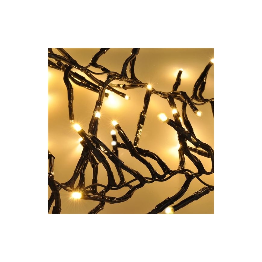 LED Zunanja božična veriga 576xLED/8 funkcij 8m IP44 topla bela + Daljinski upravljalnik