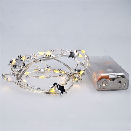 LED Božična veriga 1 m 20xLED/2xAA