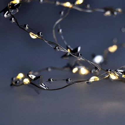 LED Božična veriga 1 m 20xLED/2xAA