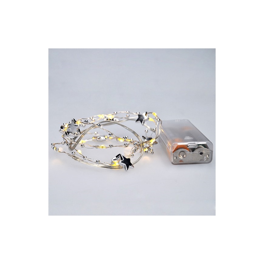 LED Božična veriga 1 m 20xLED/2xAA