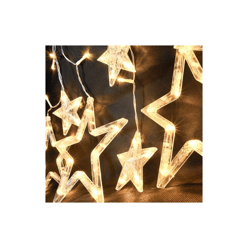 LED Božična veriga zvezde 77xLED/3xAA