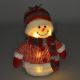 LED Božični okrasek LED/3xAA snežak