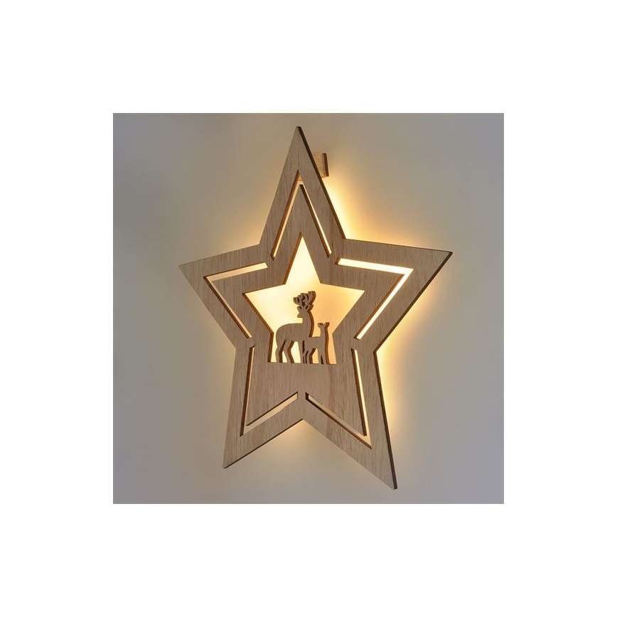 LED Božična dekoracija LED/2xAA zvezda