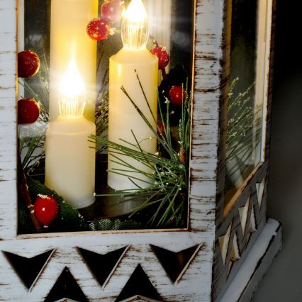 LED Božična dekoracija 3xLED/3xAAA laterna