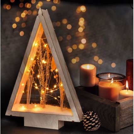 Solight 1V267 - LED Božična dekoracija LED/2xAA zimske rože prekrite s snegom