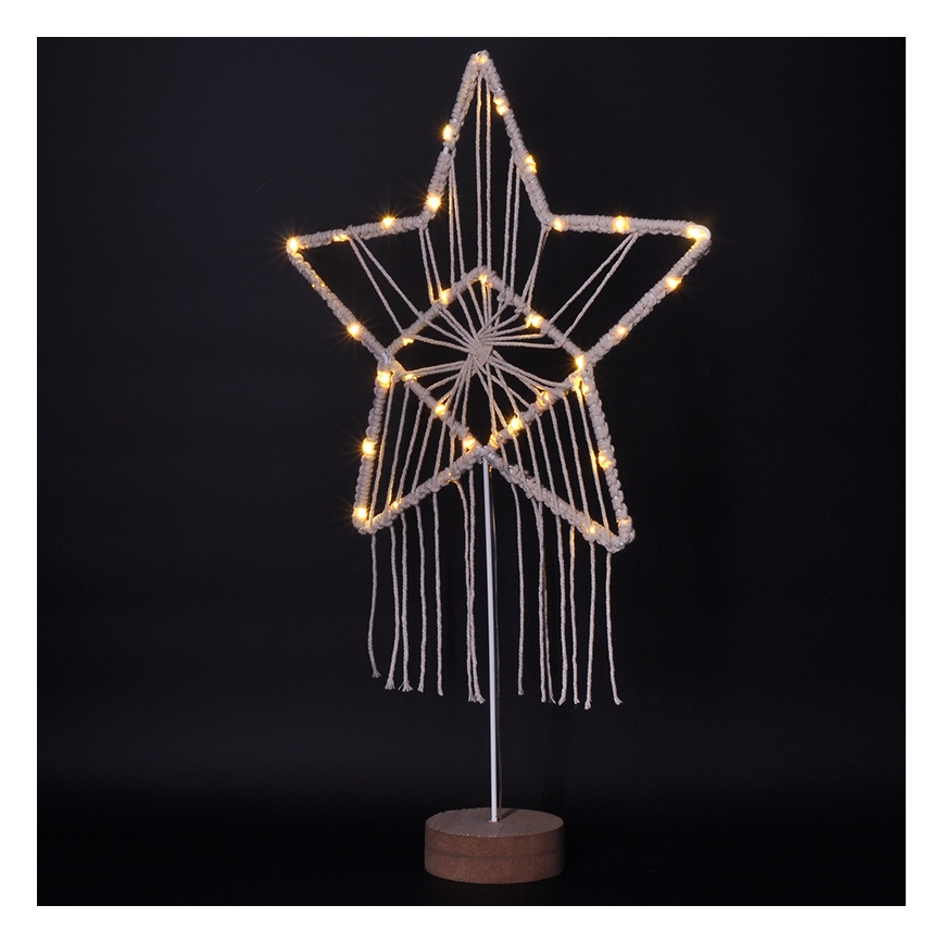 LED Božična dekoracija LED/2xAAA zvezda