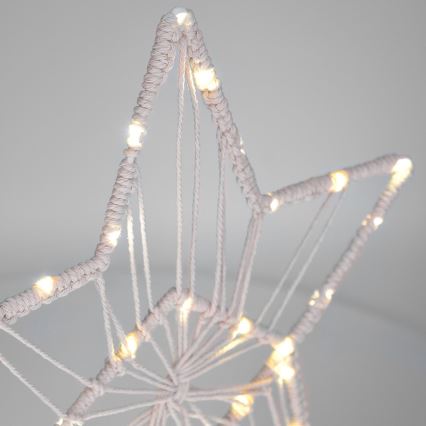 LED Božična dekoracija LED/2xAAA zvezda