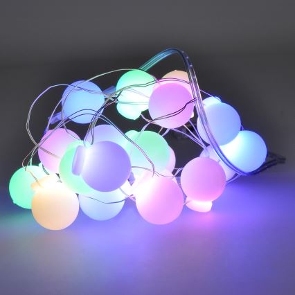 LED Božična veriga 40xLED/2xAA 4,3 m multicolor