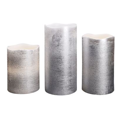 Komplet 3x LED sveč LED/3xAAA topla bela