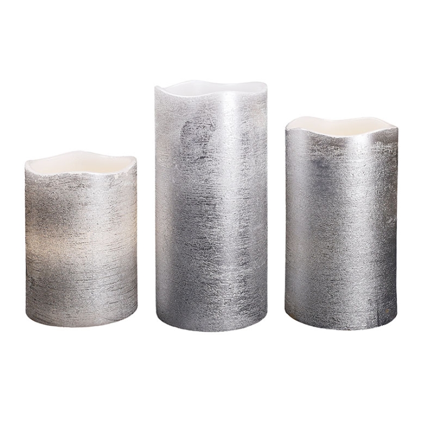 Komplet 3x LED sveč LED/3xAAA topla bela