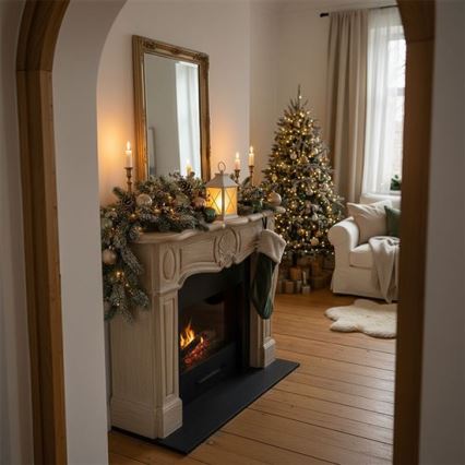 LED božična lanterna LED/2xAA topla bela