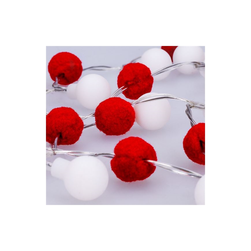 LED veriga 20xLED/2xAA 1,8 m topla bela