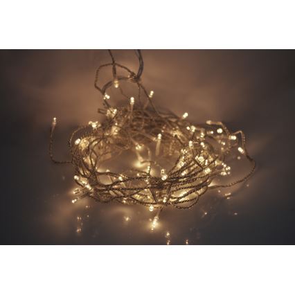 LED Zunanja  zavesa 120xLED/8 funkcij 9m IP44 topla bela