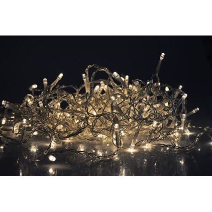 LED Zunanja  zavesa 120xLED/8 funkcij 9m IP44 topla bela