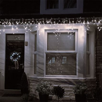LED Zunanja božična svetlobna zavesa 120xLED/230V 3 m IP44