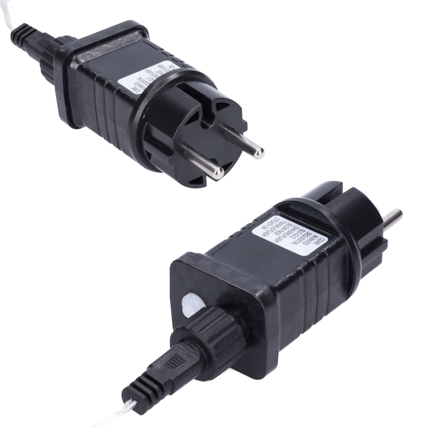 LED Zunanja božična zavesa 360xLED/8 funkcij 15m IP44 topla bela