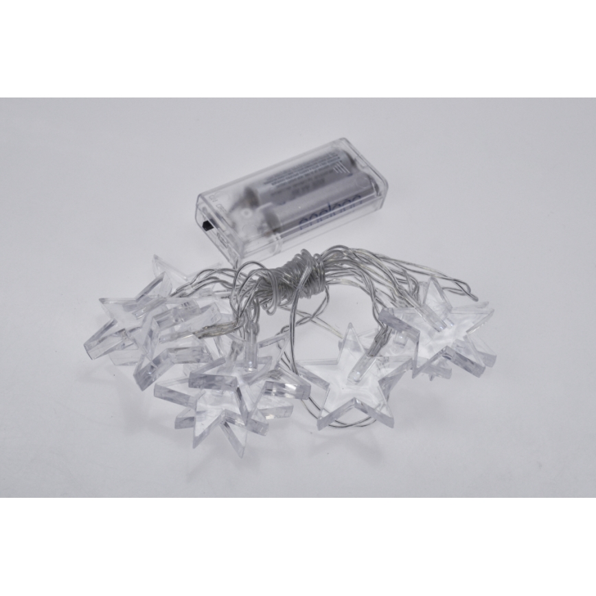 LED Božična veriga 10xLED/2xAA 2,5m modra
