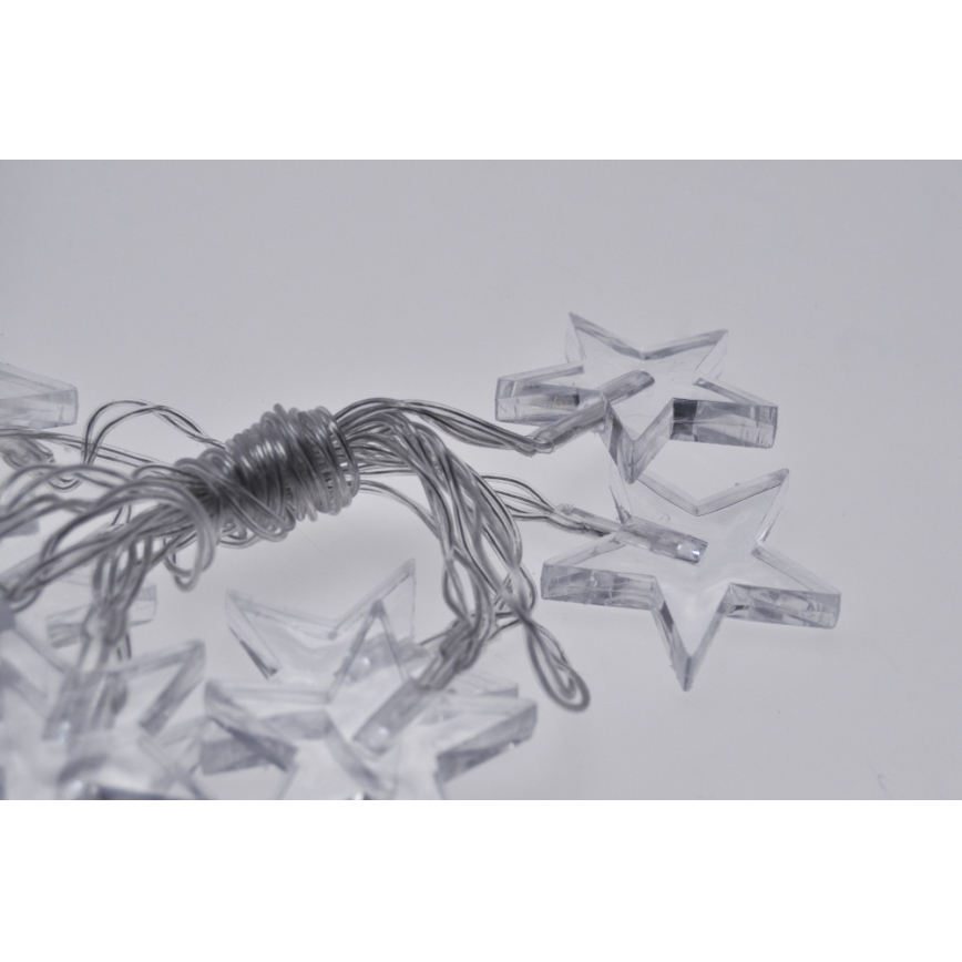 LED Božična veriga 10xLED/2xAA 2,5m modra
