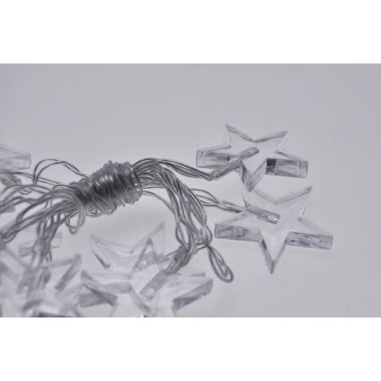 LED  veriga 10xLED/2xAA 2,5m modra