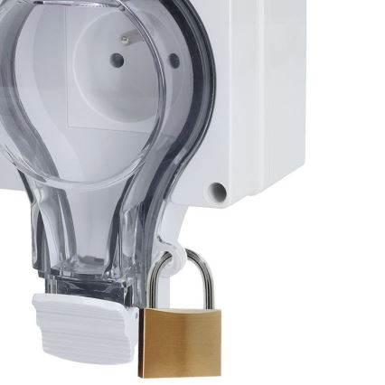 Dvojna vtičnica IP66 za vlažna okolja 230V/16A – vodotesna in prahotesna