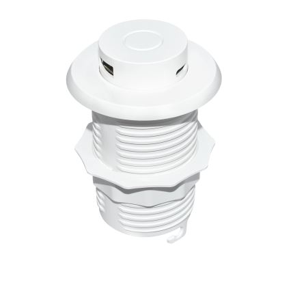Vgradni USB polnilec USB A+C bela
