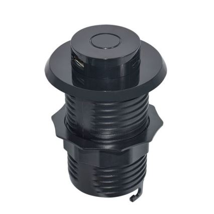 Vgradni USB polnilec USB A+C črna