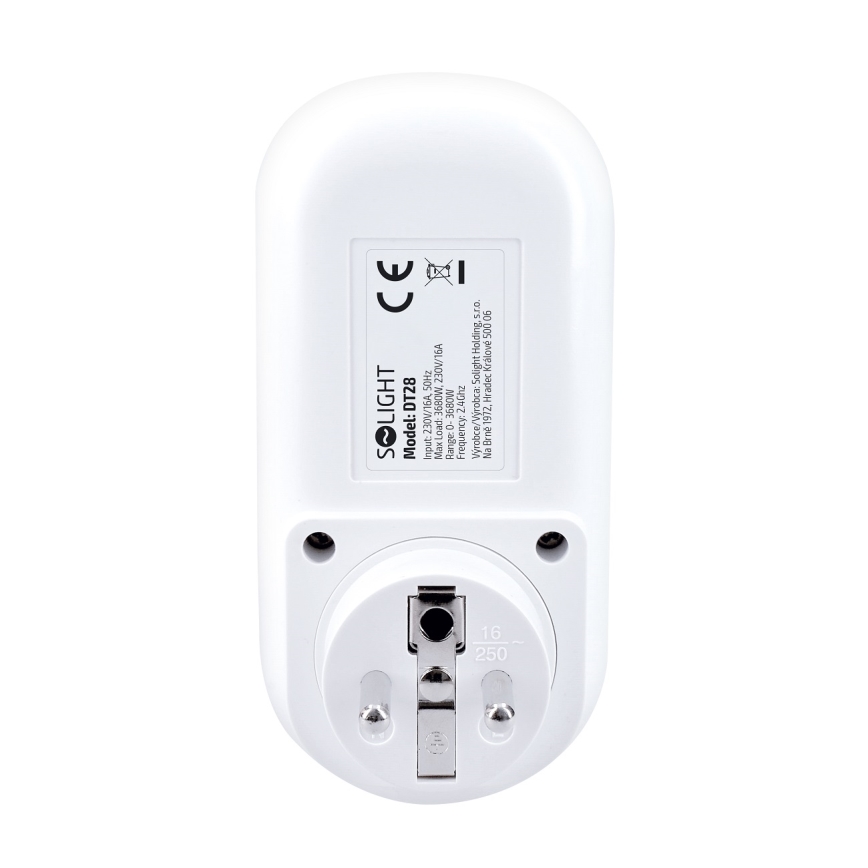 Pametna vtičnica s števcem porabe električne energije 230V Wi-Fi Tuya
