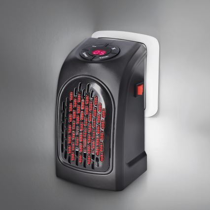 Solight KP09 - Mini natični ventilator s keramičnim grelnim elementom 350W/230V