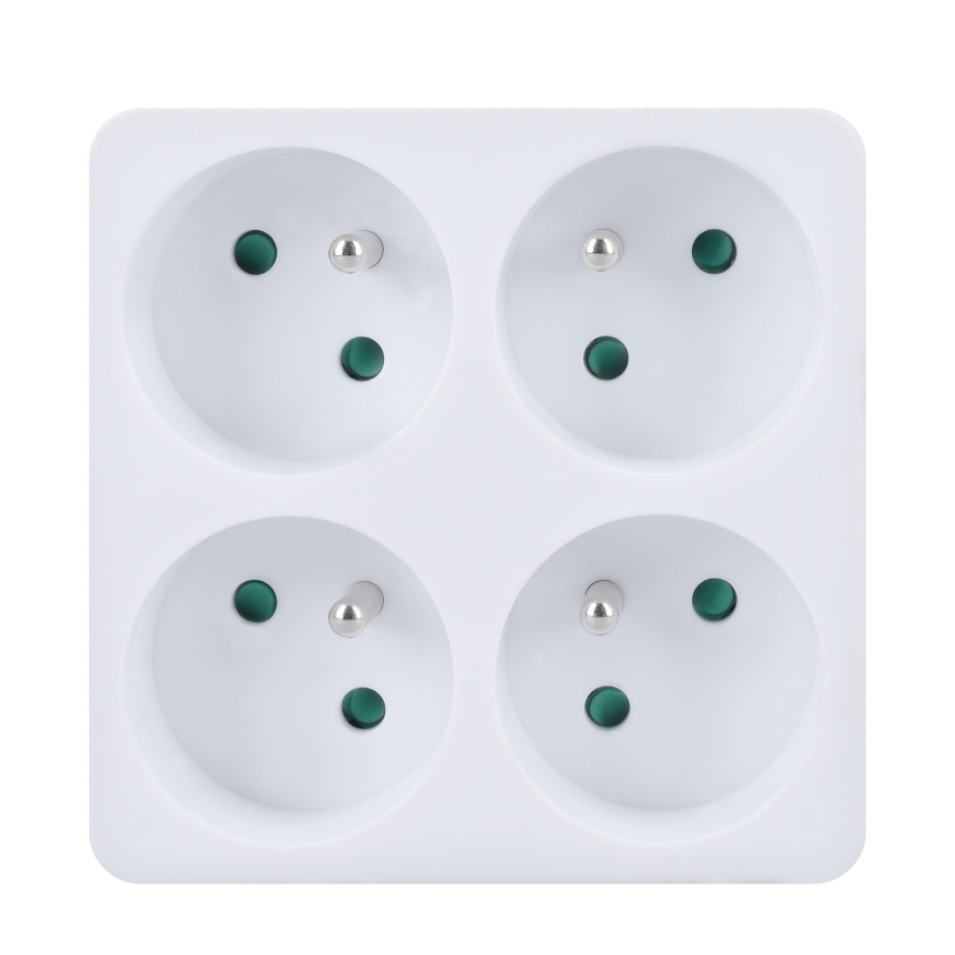 Razdelilnik 4x 10A bela