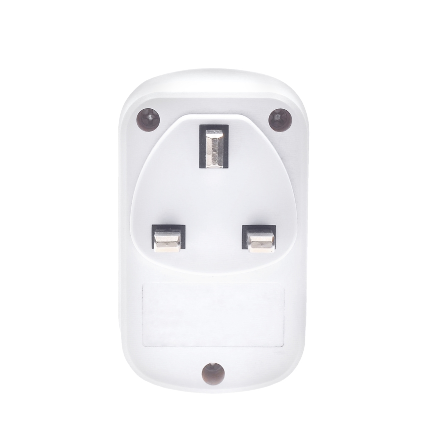 Potovalni adapter za Veliko Britanijo (UK), 230 V, 2× USB-A + 1× USB-C