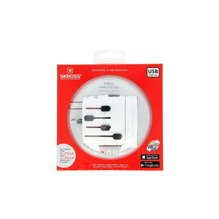 Univerzalni potovalni adapter za cel svet 230V + USB