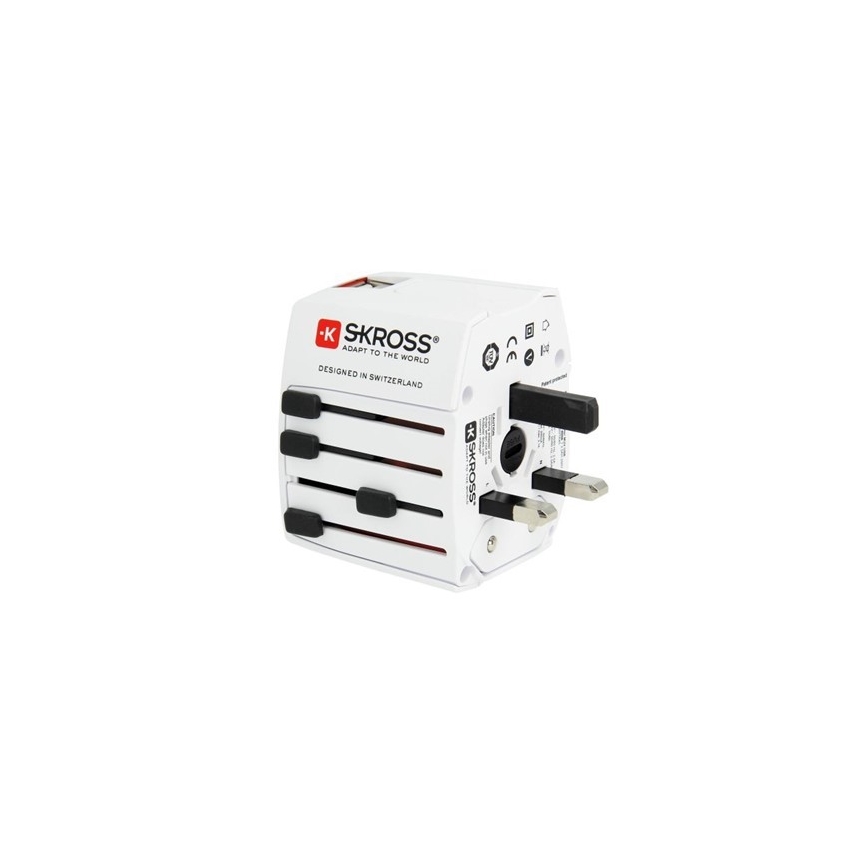 Mednarodni potovalni adapter 230V230V + 2x USB