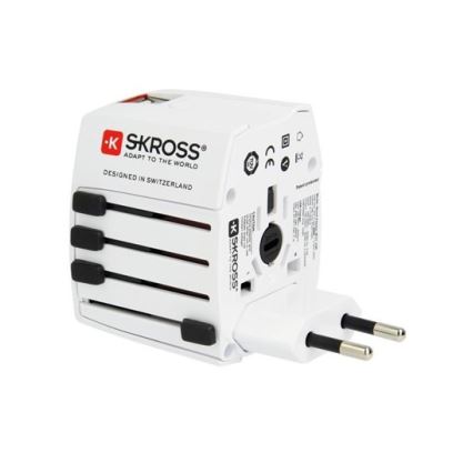 Mednarodni potovalni adapter 230V230V + 2x USB