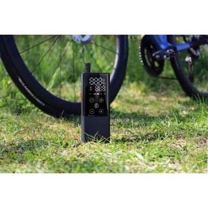 Digitalni žepni kompresor 2000 mAh 5V črn