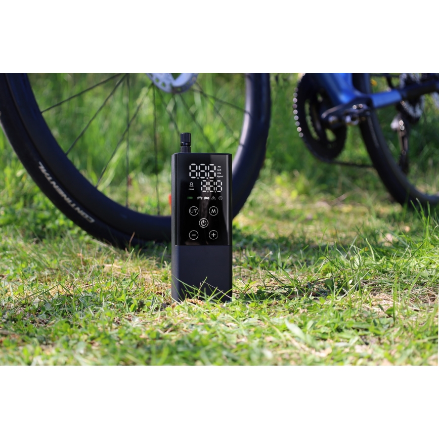 Digitalni žepni kompresor 2000 mAh 5V črn