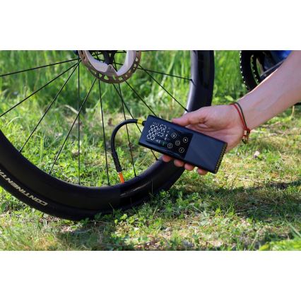 Digitalni žepni kompresor 2000 mAh 5V črn