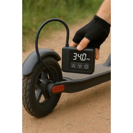 Digitalni žepni kompresor 500 mAh 5 V črn