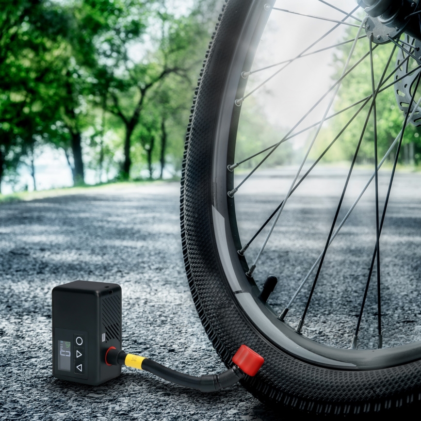 Digitalni žepni kompresor 500 mAh 5 V črn