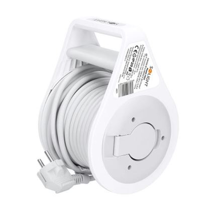 Podaljšni kabel na kolutu, 3 vtičnice, 10 m