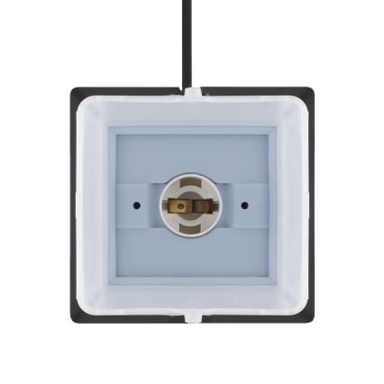 Zunanja svetilka z dvema vtičnicama 1xE14/15W/230V IP44 črna
