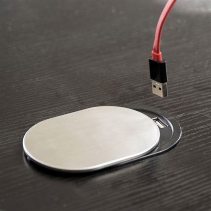 Vgradna USB vtičnica z drsnim pokrovom 10A/230V