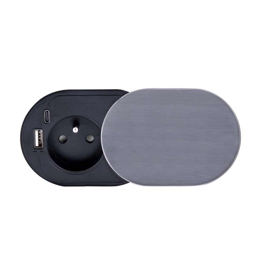 Vgradni vtičnica 1Z + USB A+C