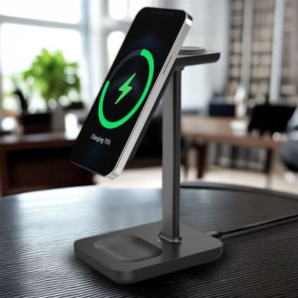 Namizna brezžična polnilna postaja 3 v 1 23W