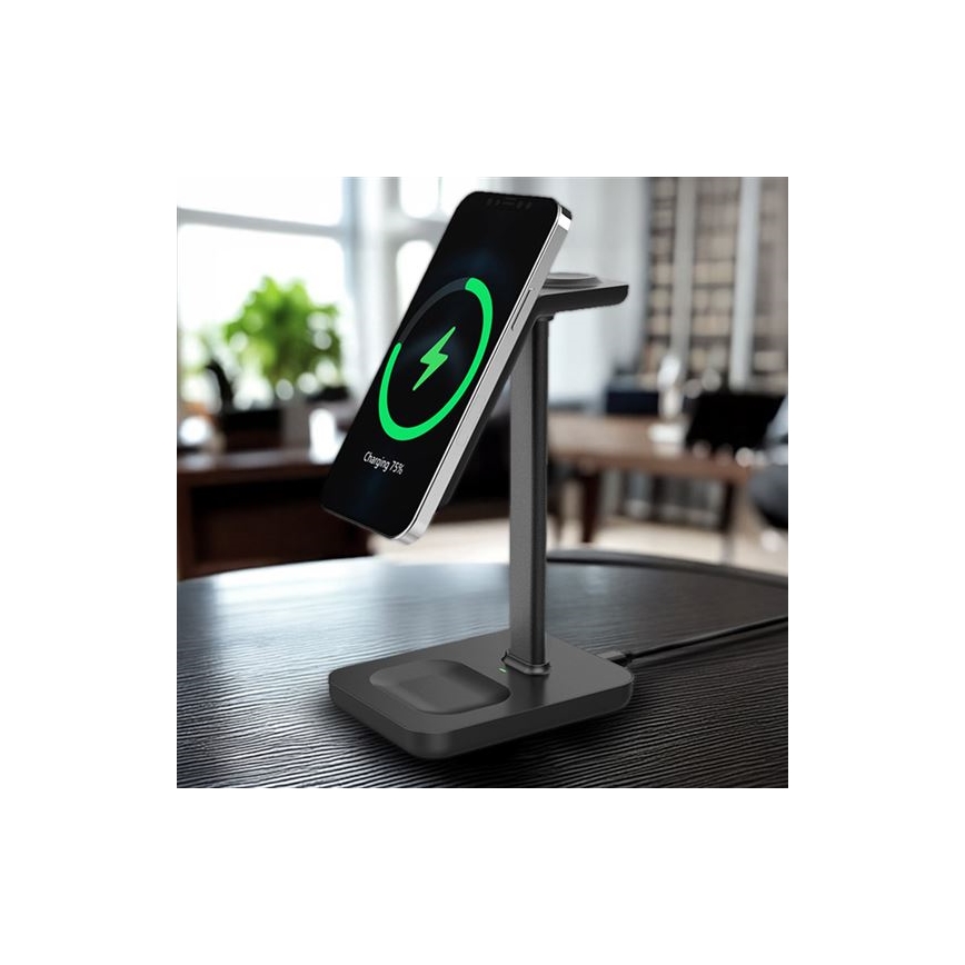 Namizna brezžična polnilna postaja 3 v 1 23W