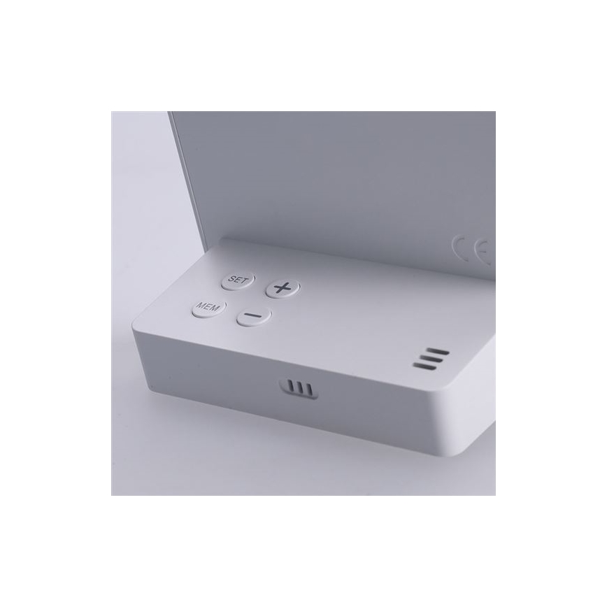 Digitalni termometer 5V/2xAAA + 2xAAA bela